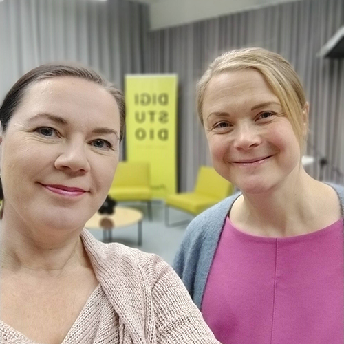 Helena Miettunen ja Jaana Meriläinen